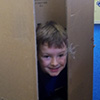What you can do with a cardboard box.